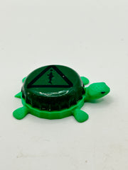 Dogfish Beer (Dark Green) - Bottle Cap Magnet Turtle Shell Shocked Art