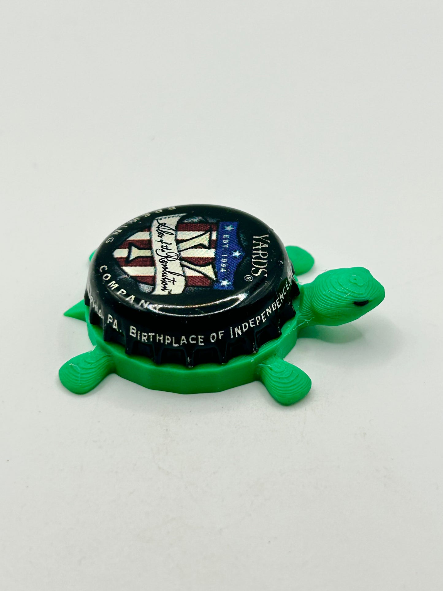 Yards Brewing (Ales of the Revolution) - Bottle Cap Magnet Turtle