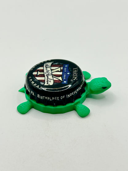 Yards Brewing (Ales of the Revolution) - Bottle Cap Magnet Turtle Shell Shocked Art
