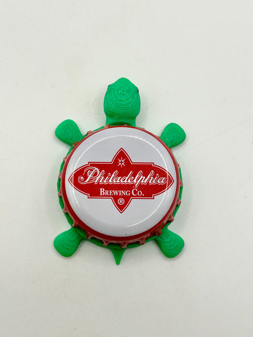 Philadelphia Brewing - Bottle Cap Magnet Turtle Shell Shocked Art
