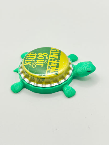 Howel’s Sour Mix - Bottle Cap Magnet Turtle Shell Shocked Art