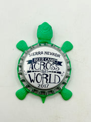 Sierra Nevada Beer Camp (Across The World) - Bottle Cap Magnet Turtle Shell Shocked Art
