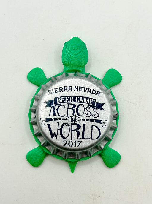 Sierra Nevada Beer Camp (Across The World) - Bottle Cap Magnet Turtle Shell Shocked Art