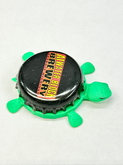 Atwater Block Brewery - Bottle Cap Magnet Turtle Shell Shocked Art