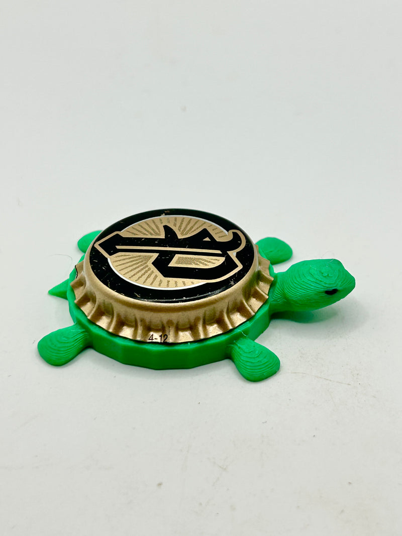 Pennsylvania Brewing - Bottle Cap Magnet Turtle Shell Shocked Art