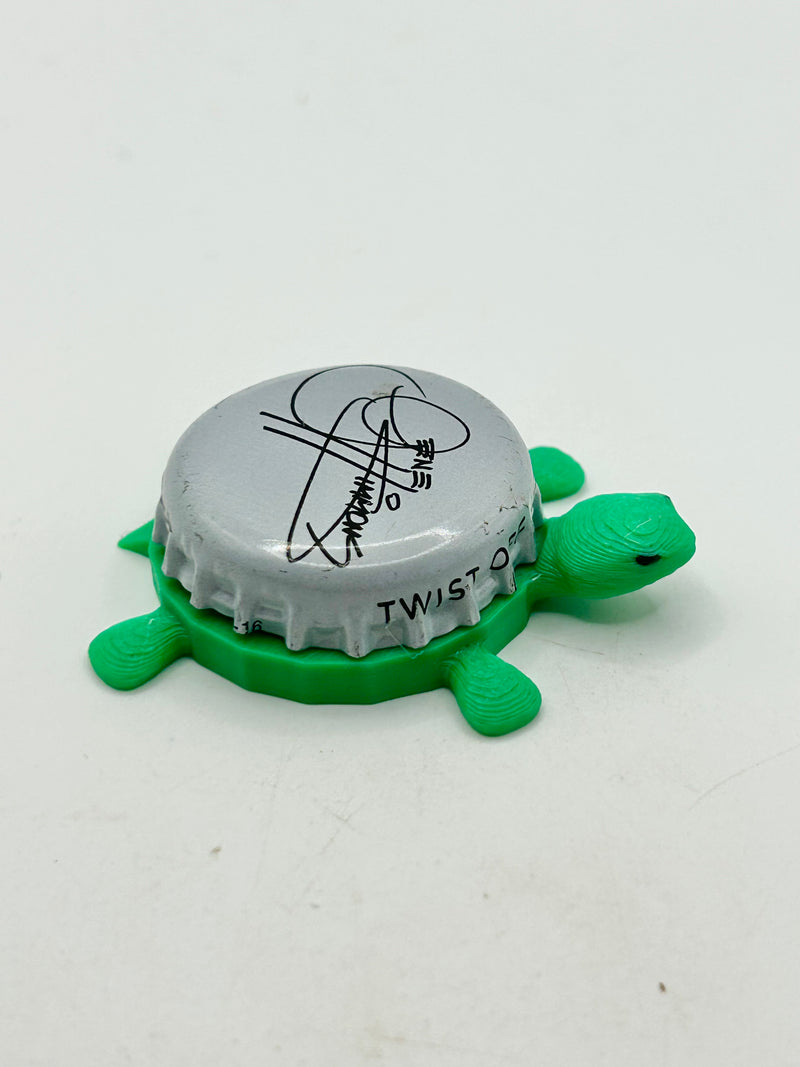 Gene Simmons Money Bag Soda - Bottle Cap Magnet Turtle Shell Shocked Art