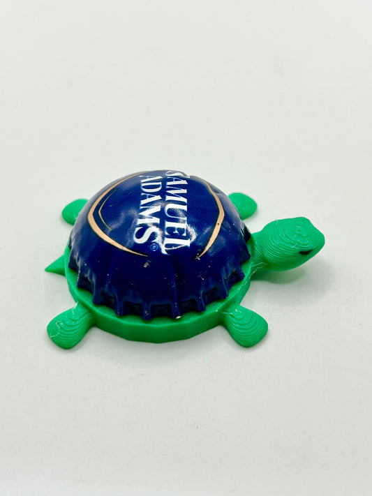 Sam Adams (Dome Shell) - Bottle Cap Magnet Turtle