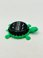 Berkshire Brewing - Bottle Cap Magnet Turtle Shell Shocked Art