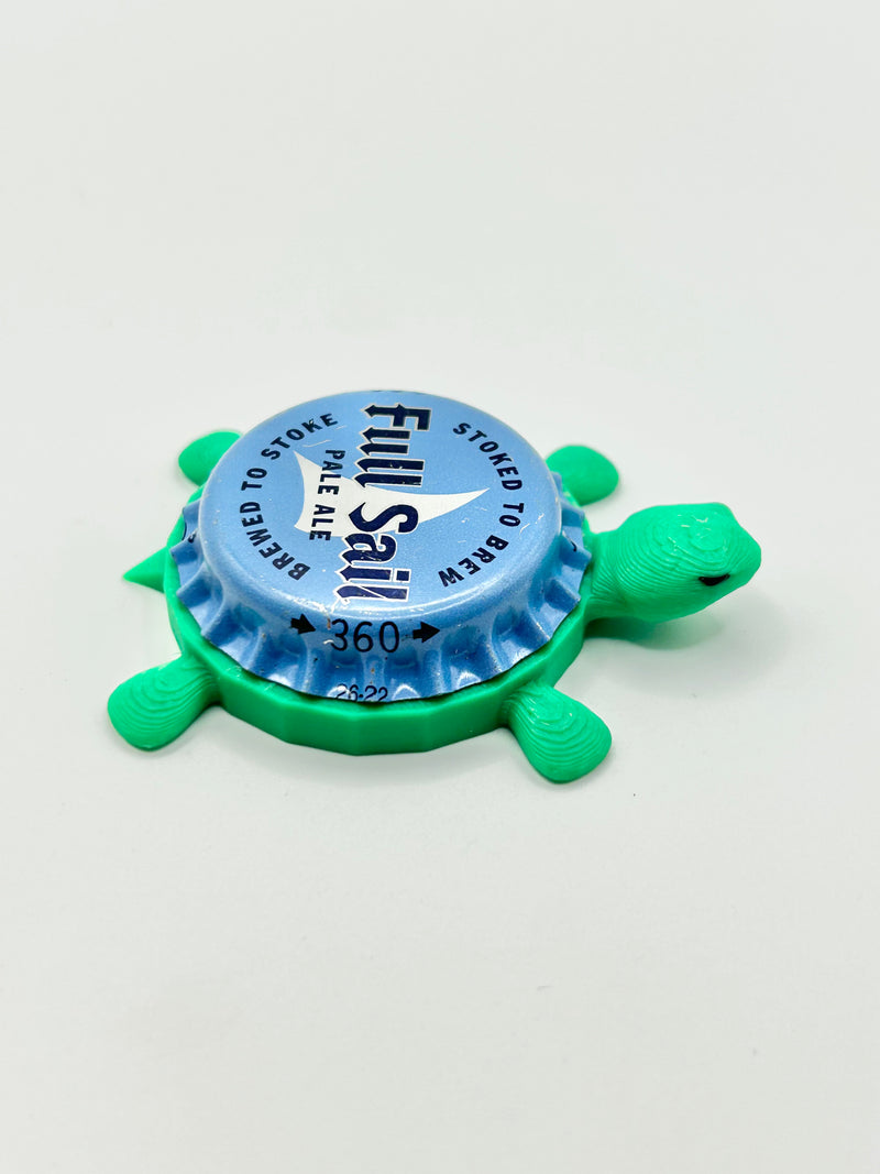 Full Sail Brewing Pale Ale - Bottle Cap Magnet Turtle Shell Shocked Art