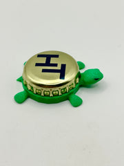 Navy Hill - Bottle Cap Magnet Turtle Shell Shocked Art
