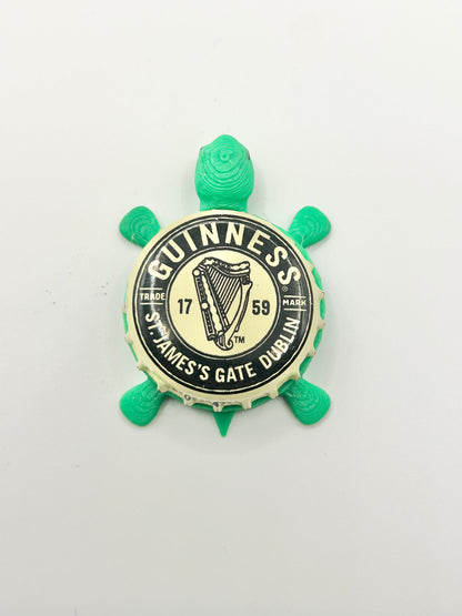 Guinness St Jame’s Gate Dublin - Bottle Cap Magnet Turtle Shell Shocked Art