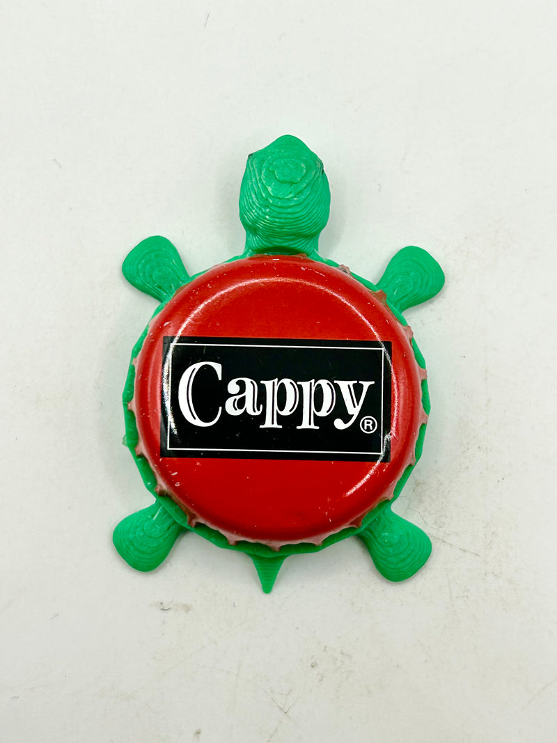 Cappy Soda - Bottle Cap Magnet Turtle Shell Shocked Art