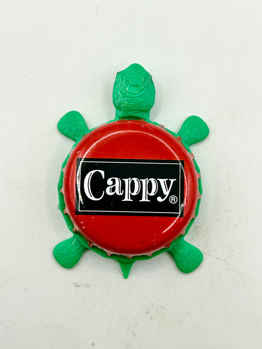 Cappy Soda - Bottle Cap Magnet Turtle Shell Shocked Art