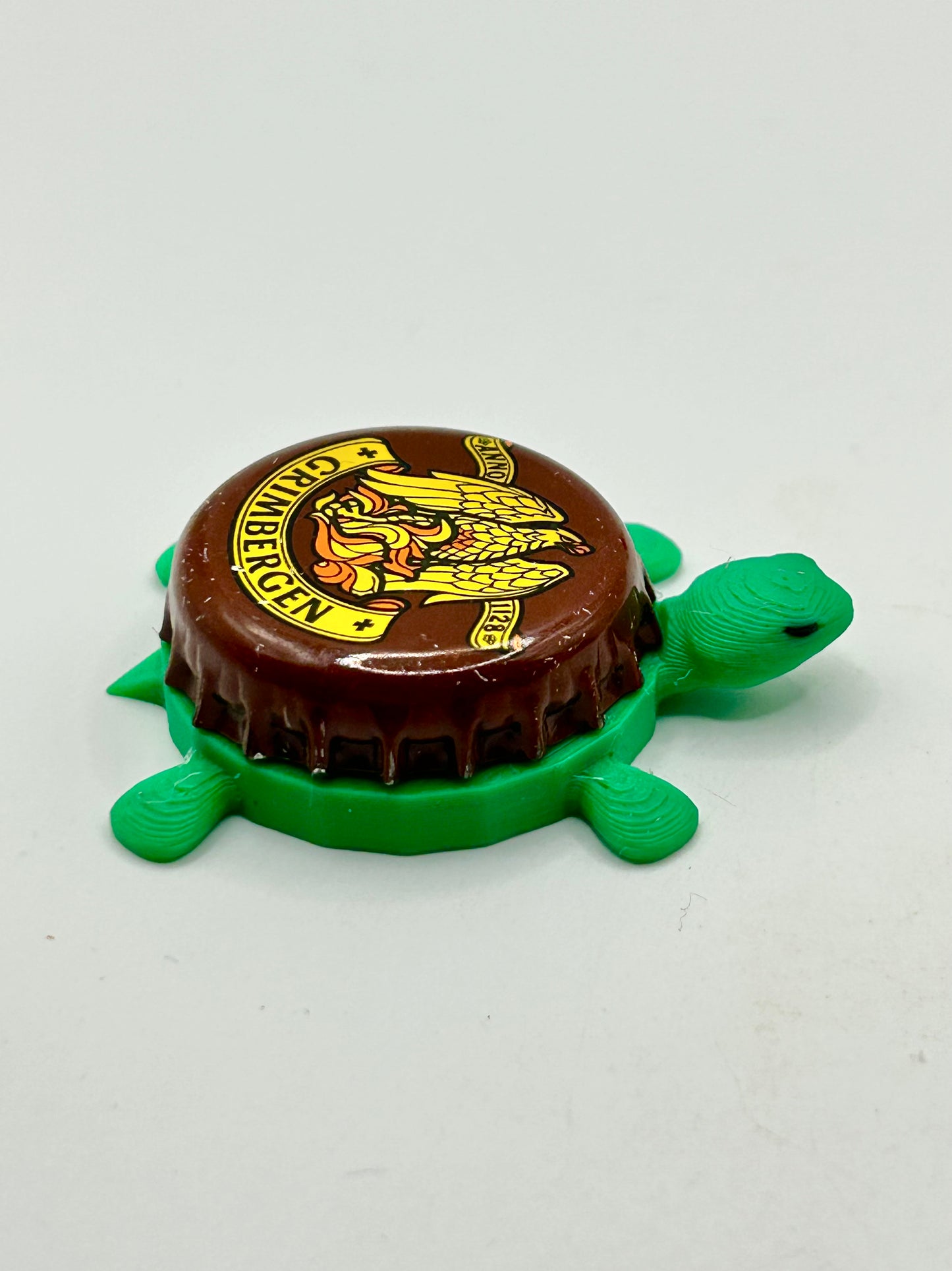 Grimbergen Phoenix (Vintage) - Bottle Cap Magnet Turtle Shell Shocked Art
