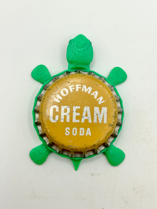 Hoffman Cream Soda - Bottle Cap Magnet Turtle Shell Shocked Art