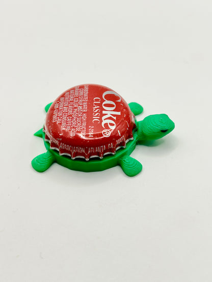 Coke (Classic with Text) - Bottle Cap Magnet Turtle Shell Shocked Art