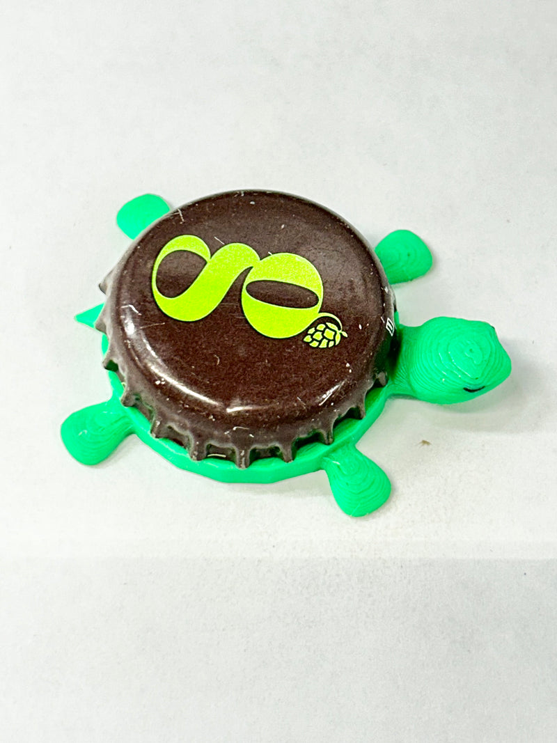 Green’s Premium Pilsner - Bottle Cap Magnet Turtle Shell Shocked Art