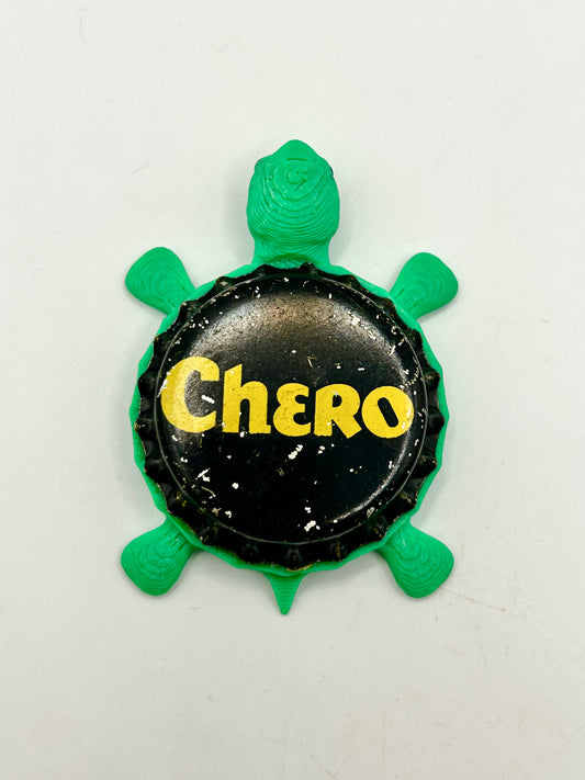 Chero Cola (Vintage) - Bottle Cap Magnet Turtle Shell Shocked Art