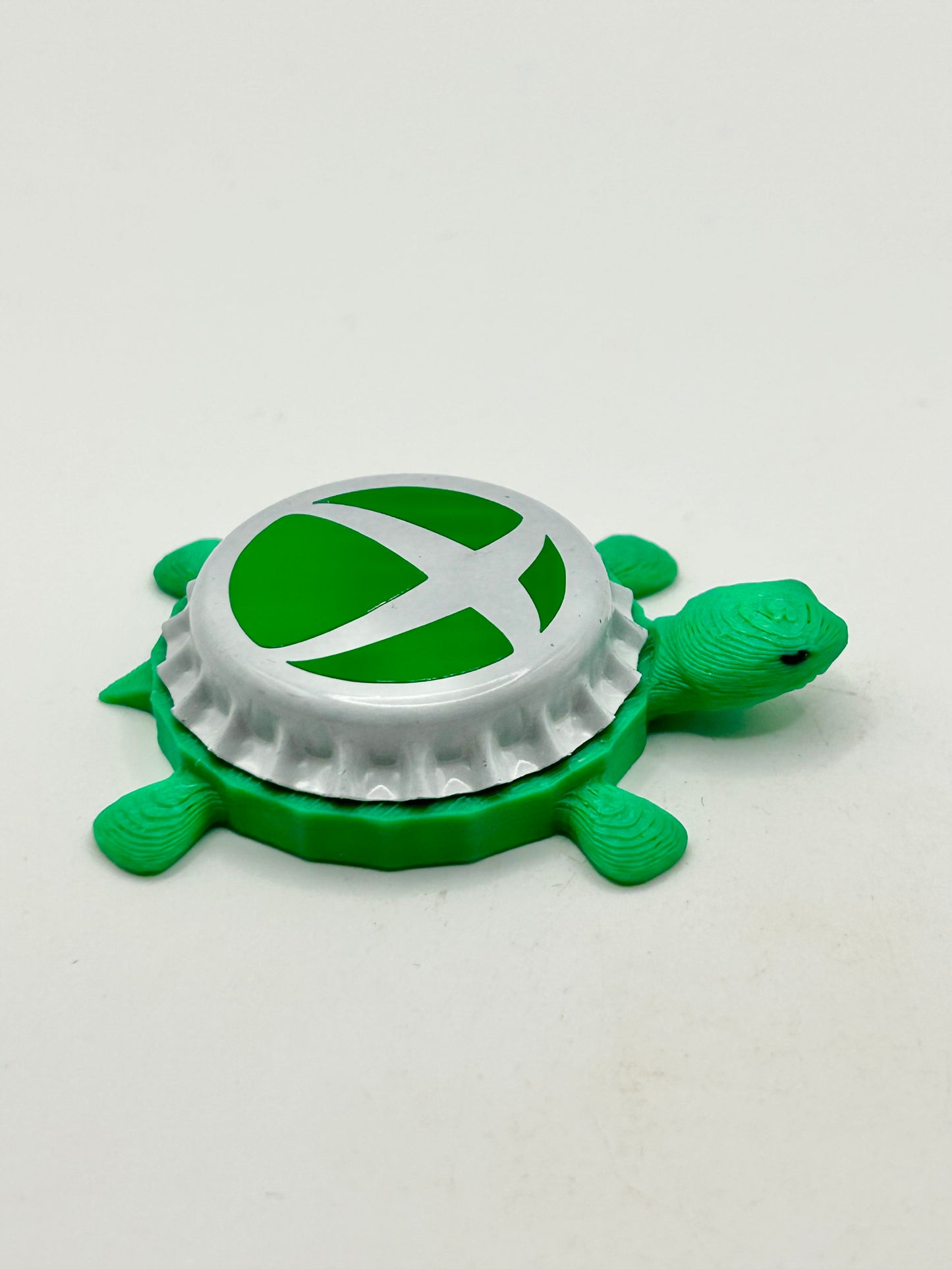Xbox - Bottle Cap Magnet Turtle Shell Shocked Art