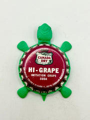 Hi-Grape Soda (Canada Dry) - Bottle Cap Magnet Turtle Shell Shocked Art