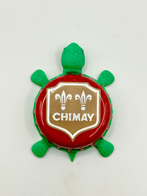 Chimay Brewery (Red) - Bottle Cap Magnet Turtle Shell Shocked Art