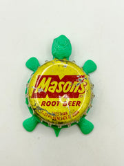 Mason’s Root Beer (Vintage) - Bottle Cap Magnet Turtle Shell Shocked Art