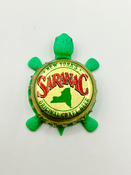 Saranac (New York) - Bottle Cap Magnet Turtle