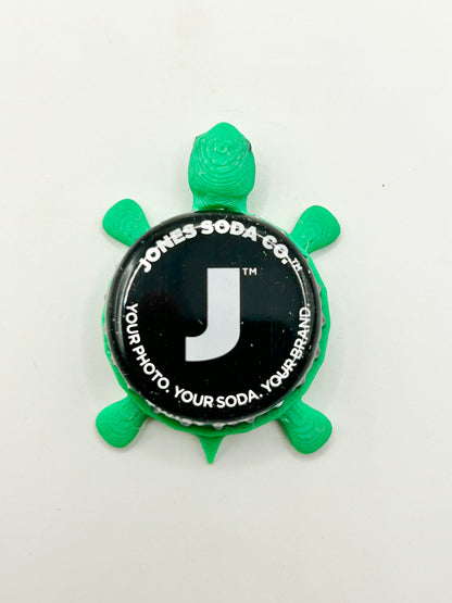 Jones Soda - Bottle Cap Magnet Turtle Shell Shocked Art