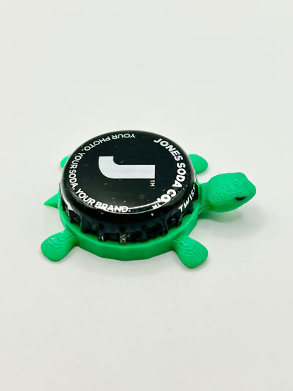 Jones Soda - Bottle Cap Magnet Turtle Shell Shocked Art