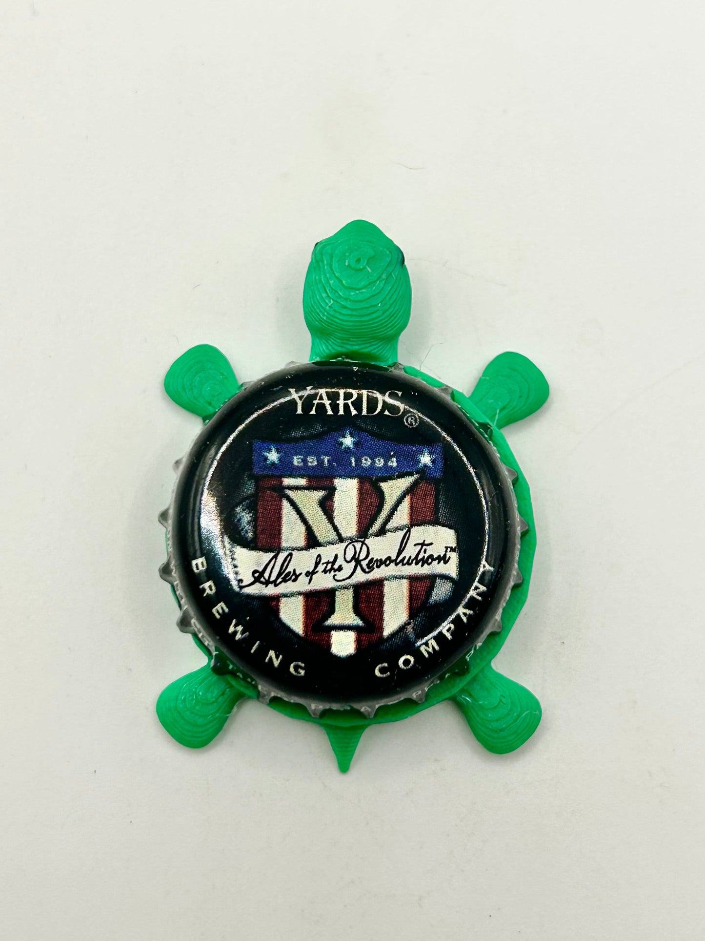 Yards Brewing (Ales of the Revolution) - Bottle Cap Magnet Turtle