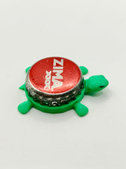 Zima XXX (Vintage) - Bottle Cap Magnet Turtle Shell Shocked Art