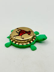 Stroh’s Beer (Red Bull) - Bottle Cap Magnet Turtle Shell Shocked Art