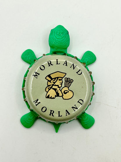 Morland Brewing - Bottle Cap Magnet Turtle Shell Shocked Art