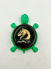 George Killian Lett (Black Cap) - Bottle Cap Magnet Turtle Shell Shocked Art