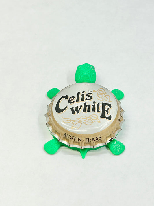 Celis White Beer - Bottle Cap Magnet Turtle