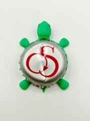 Original Sin Brewing - Bottle Cap Magnet Turtle Shell Shocked Art