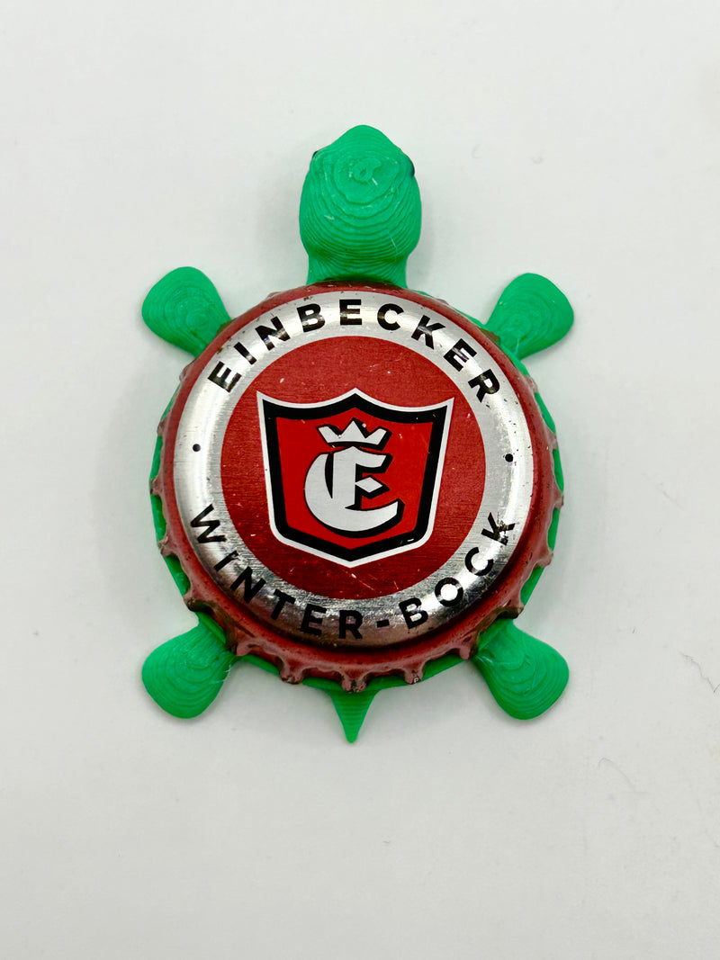 Einbecker German Beer (Winter Bock) - Bottle Cap Magnet Turtle Shell Shocked Art