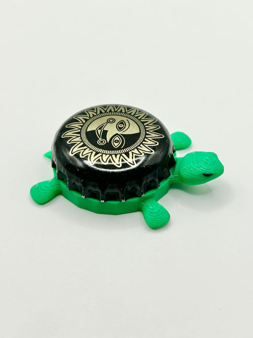 Midnight Sun Brewing - Bottle Cap Magnet Turtle Shell Shocked Art