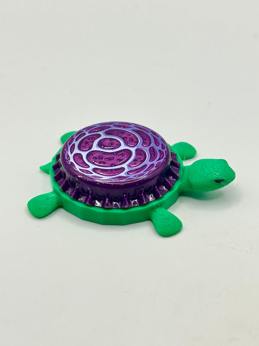 Wicked Weed (Purple) - Bottle Cap Magnet Turtle