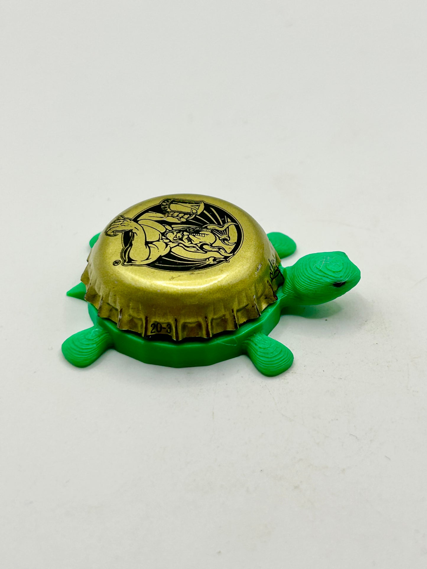 Stone Brewing Gargoyle (Vintage, Small Logo) - Bottle Cap Magnet Turtle Shell Shocked Art