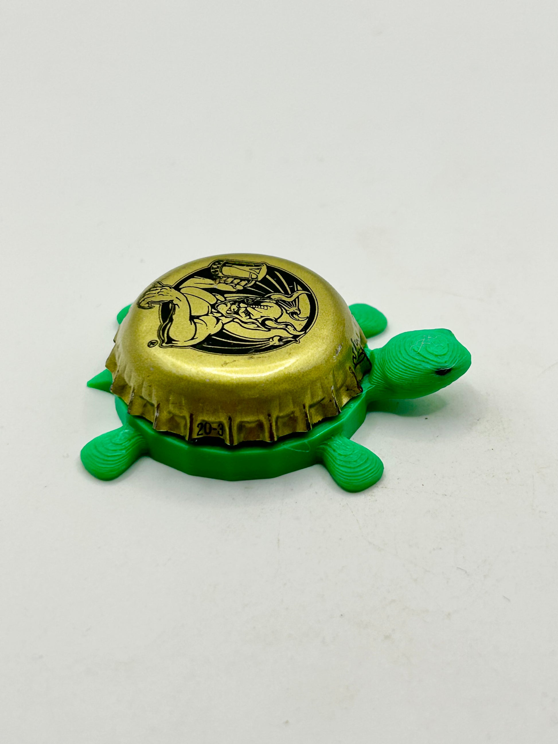 Stone Brewing Gargoyle (Vintage, Small Logo) - Bottle Cap Magnet Turtle Shell Shocked Art
