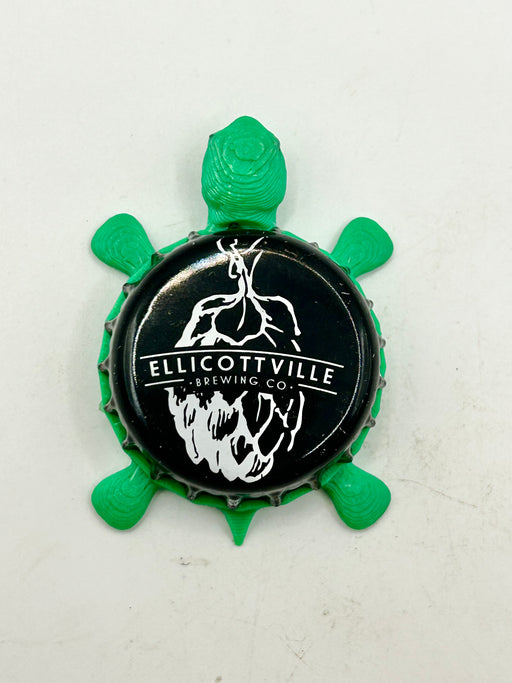 Ellicottville Brewing (Hops) - Bottle Cap Magnet Turtle (Copy) Shell Shocked Art