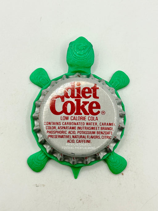 Diet Coke (Vintage) - Bottle Cap Magnet Turtle Shell Shocked Art