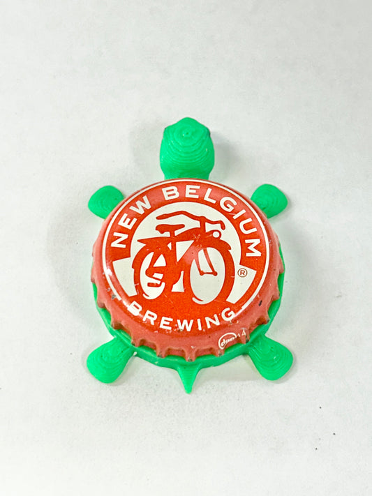 New Belgium Brewing - Bottle Cap Magnet Turtle