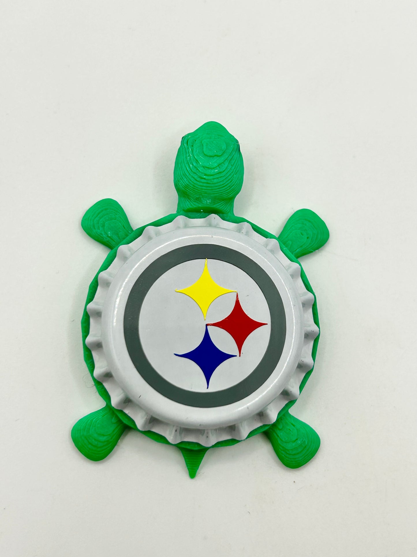 Pittsburgh Steelers - Bottle Cap Magnet Turtle