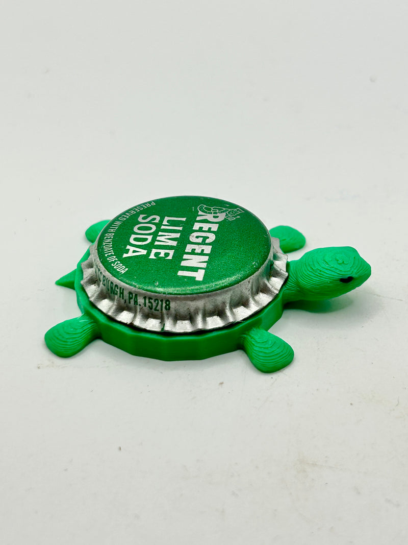 Regent Lime Soda (Vintage) - Bottle Cap Magnet Turtle Shell Shocked Art