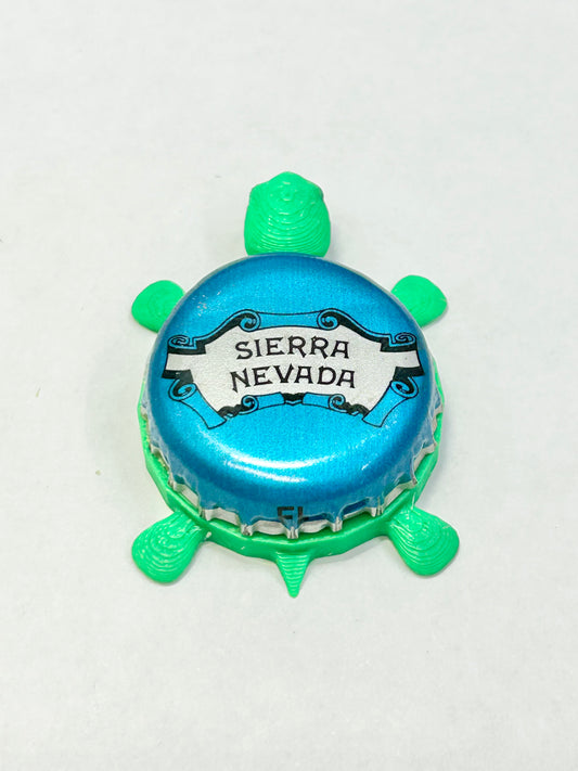 Sierra Nevada (Light Blue Cap) - Bottle Cap Magnet Turtle