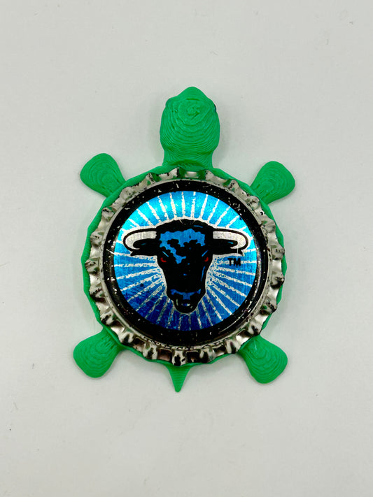 B-40 Bull Max Malt Liquor - Bottle Cap Magnet Turtle