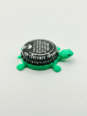 Afri Cola (Black & White) - Bottle Cap Magnet Turtle Shell Shocked Art