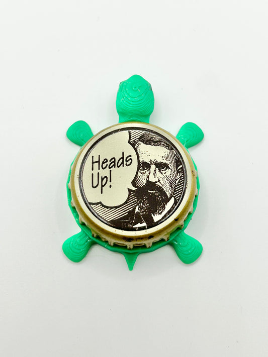 Blitz Weinhard Brewing (Heads Up) - Bottle Cap Magnet Turtle